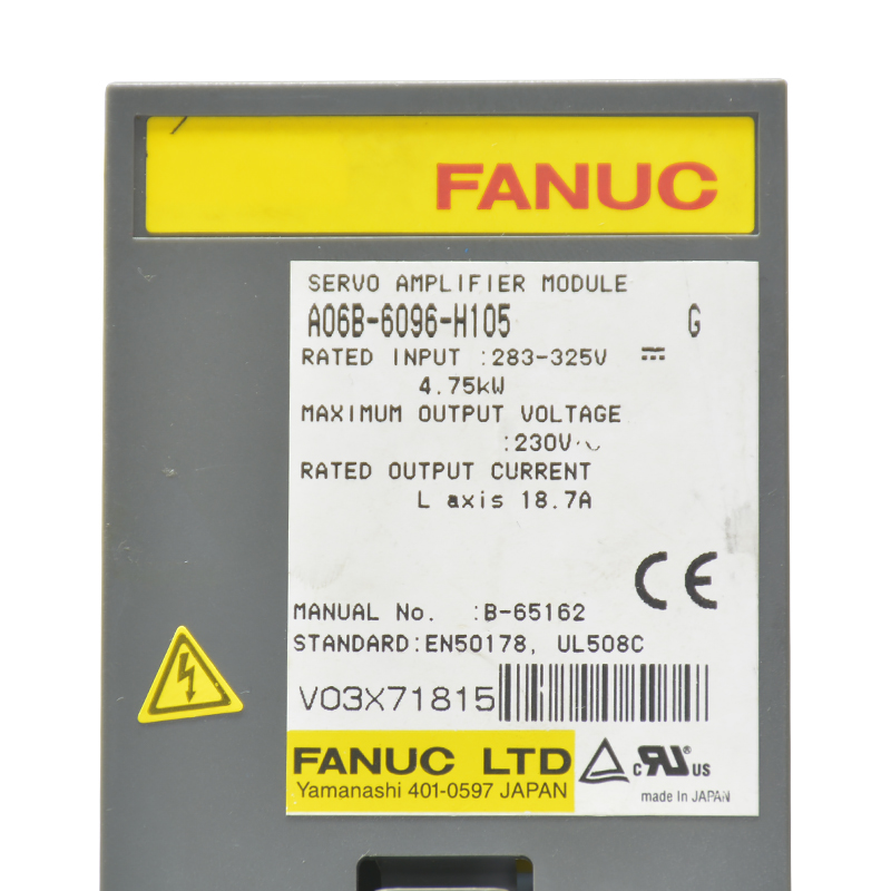 High reputation Fanuc 0i-Ta - Fanuc drives A06B-6096-H105 Fanuc servo amplifier moudleA06B-6096-H105#H – Weite detail pictures